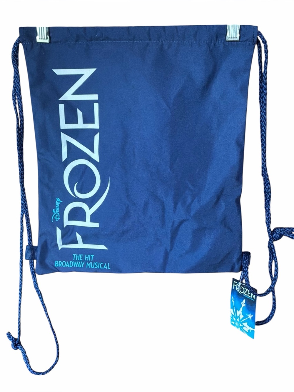 Disney Frozen Navy and Light Blue Drawstring Backpack